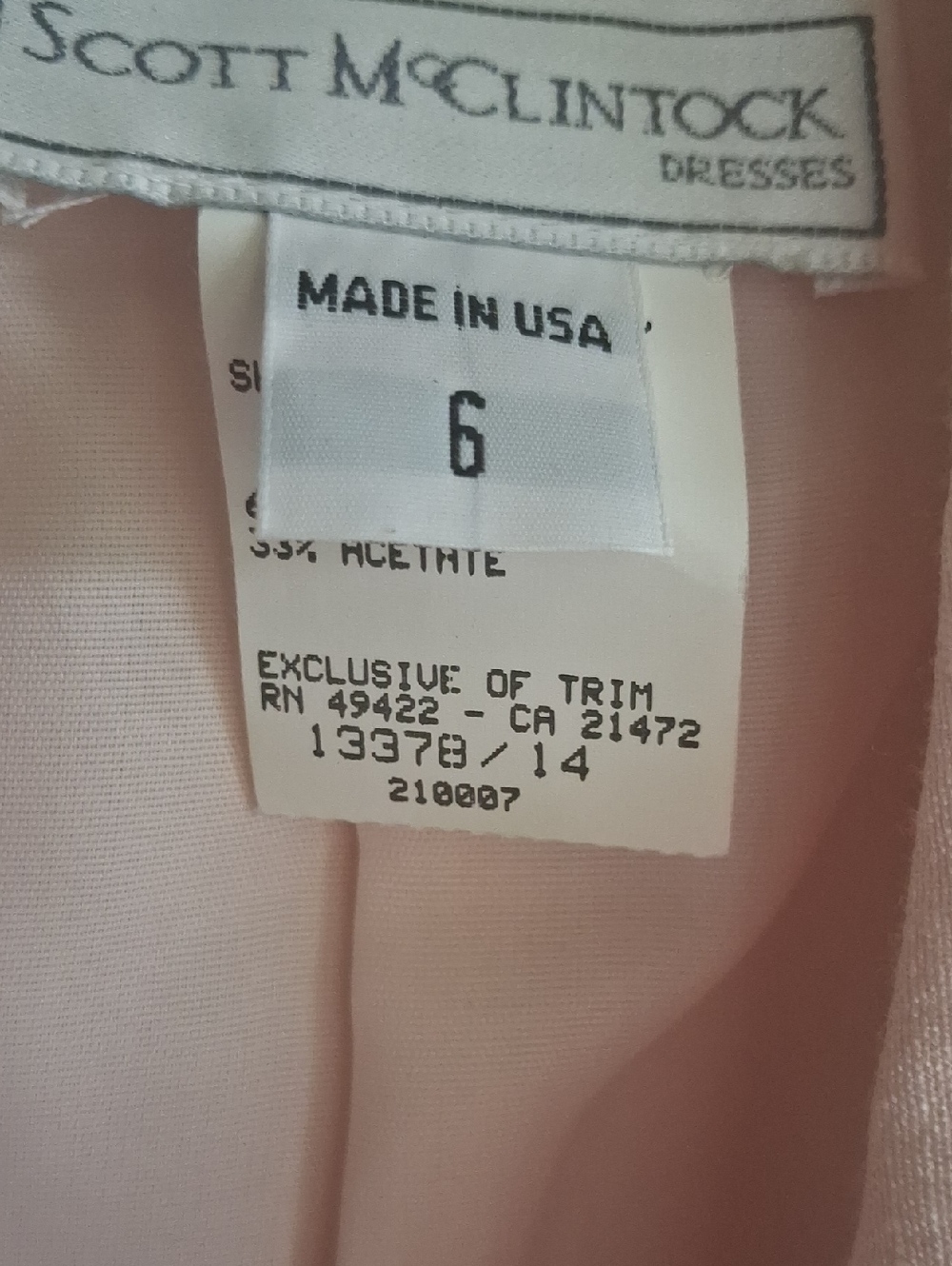 Vintage Scott McClintock Pale Pink Tailored Jacket And Skirt - Picture 5 of 6